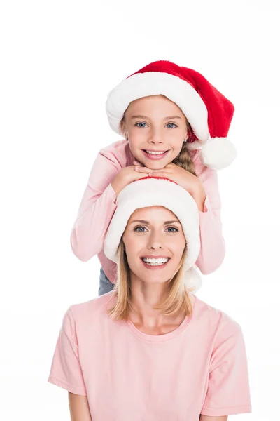 母亲和女儿在圣诞节 — 图库照片