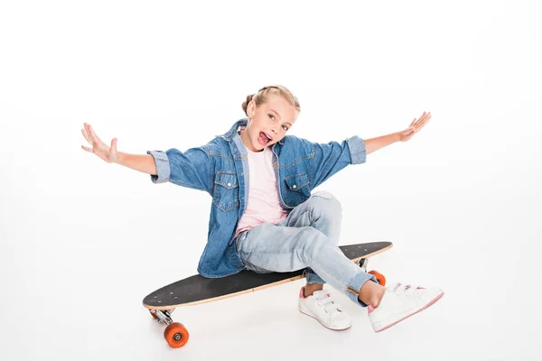 Piccolo skateboarder — Foto Stock