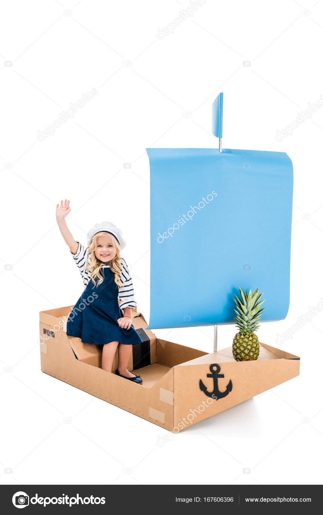 Child playing with boat Stock Photo by ©IgorVetushko 167606396