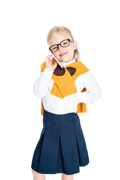 Child using smartphone — Stock Photo, Image