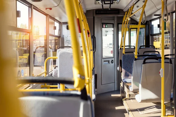 City bus interior — Stock Photo, Image