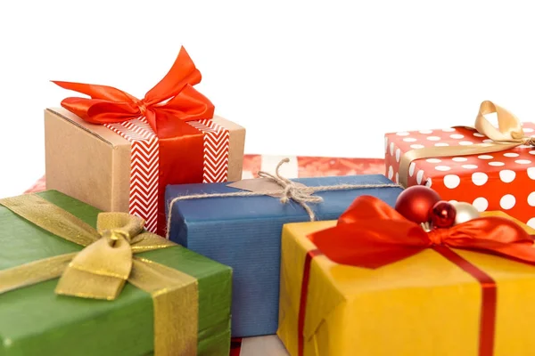 Colorful christmas gifts — Stock Photo, Image