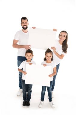 boş afiş ile aile