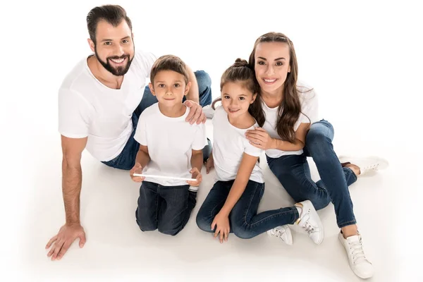 Smiling big family — Stock Photo, Image