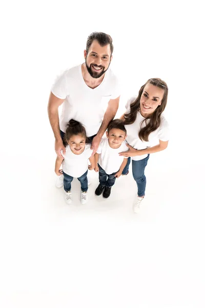 Glückliche Eltern und Kinder — Stockfoto