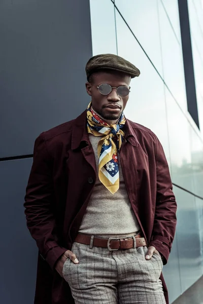 Stylish man with hands in pockets — Stock Photo, Image