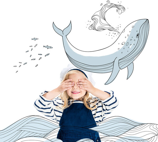 Child in sailor costume Royalty Free Stock Images