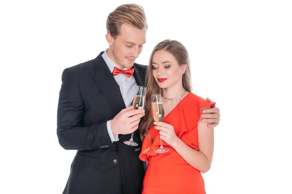 Şampanya içen çift — Stok fotoğraf