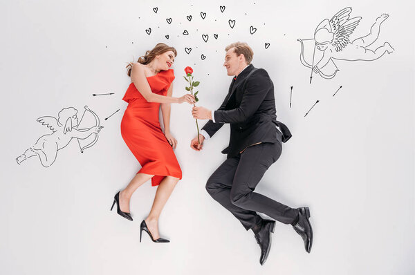 young couple in love