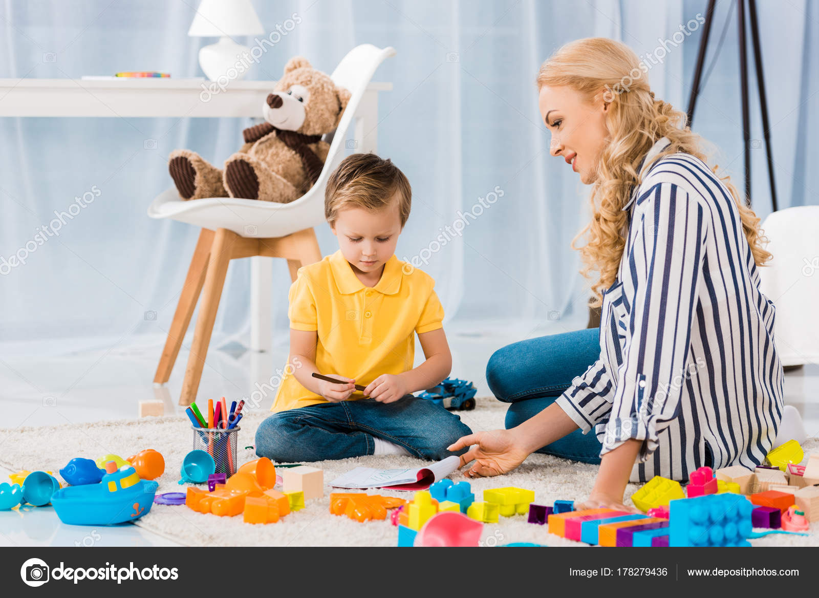 Mommy Helping Son