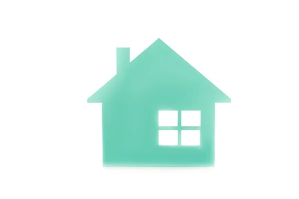 Close View House Model Isolated White — Stock Photo, Image