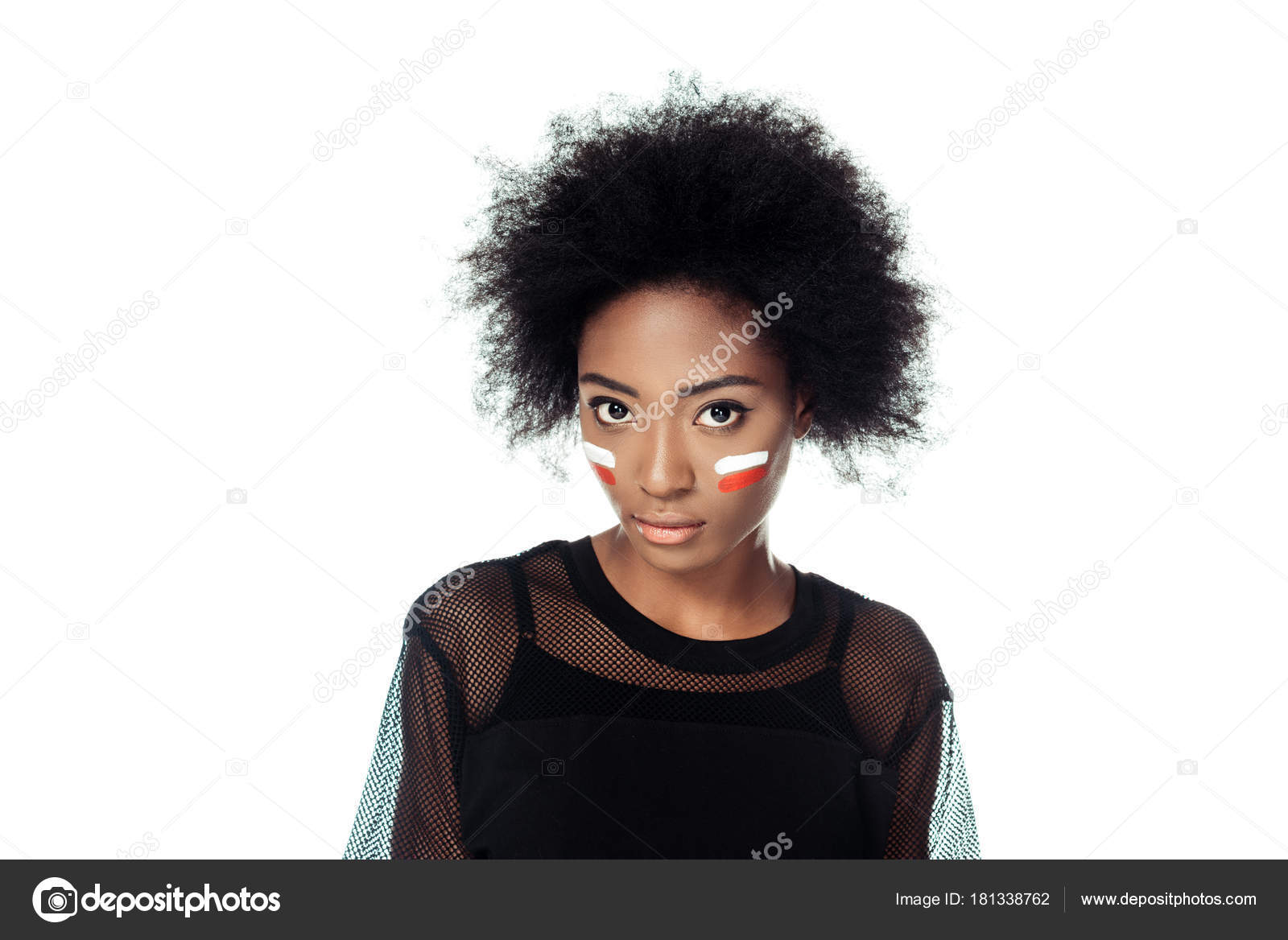 Girl with afro white