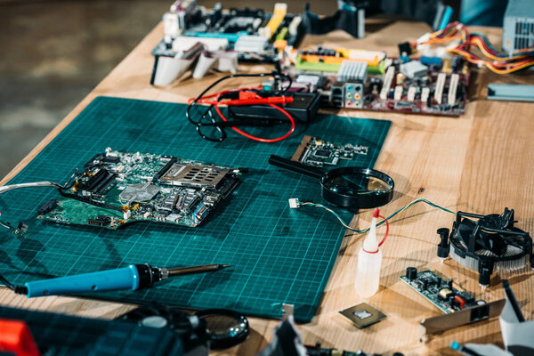 Circuit board and engineering equipment on table