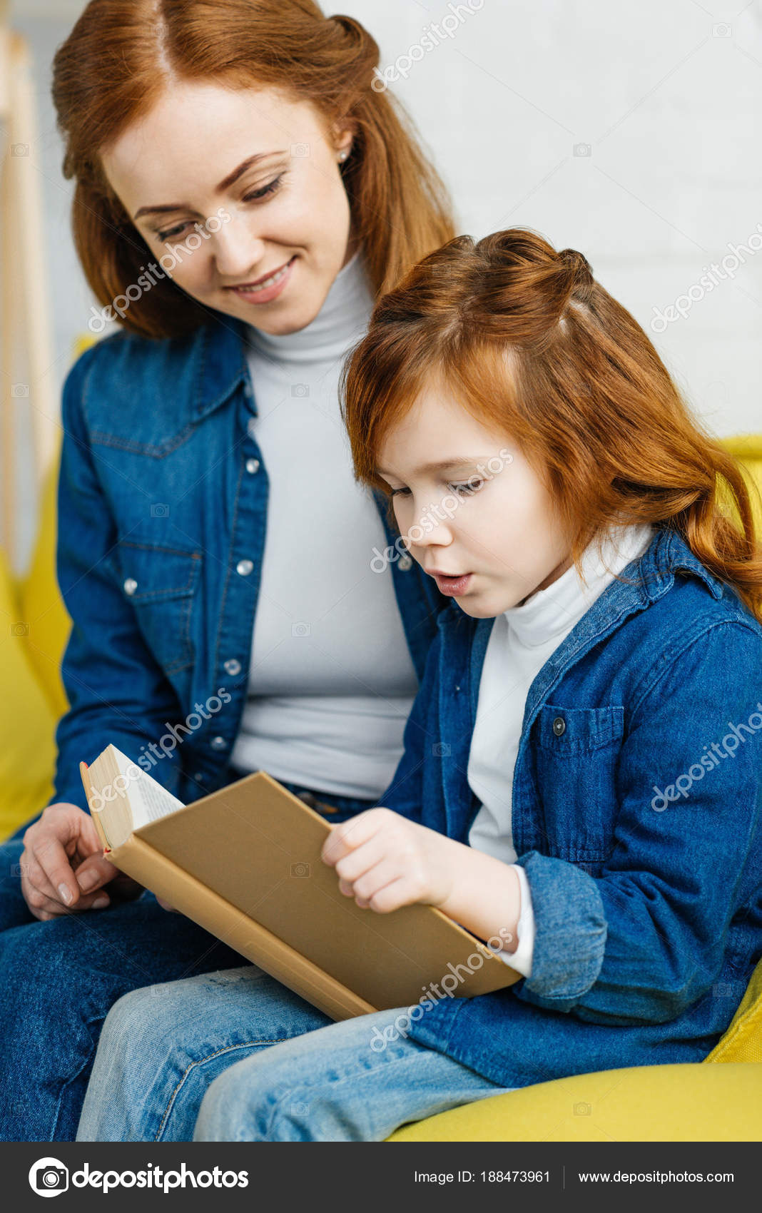Mother And Daughter Reading