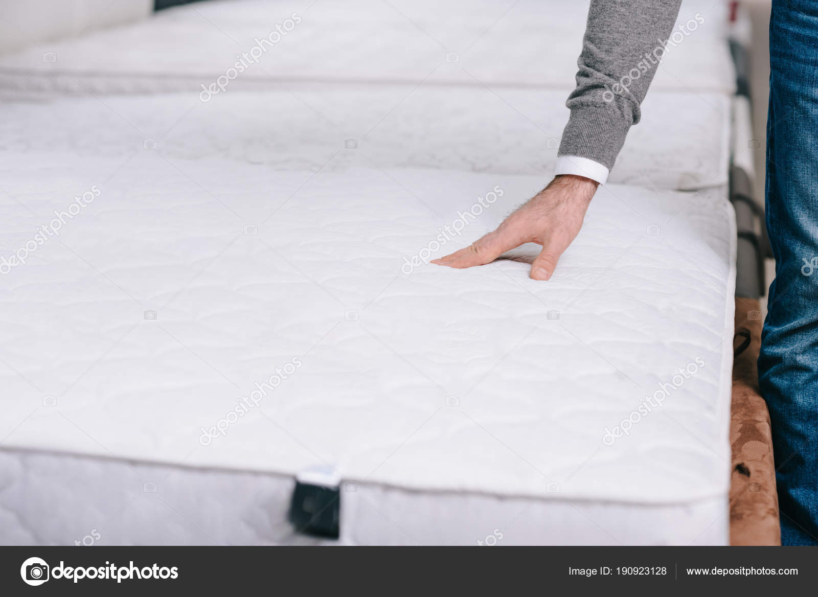 Choosing mattress — Stock Photo © IgorVetushko 190923128