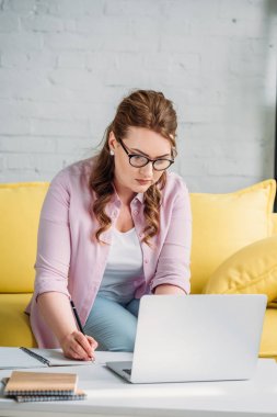 güzel freelancer evde laptop ile çalışma