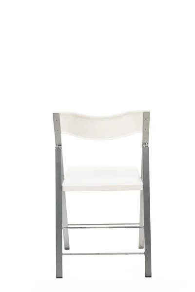 White Chair Copy Space Isolated White — Stock Photo, Image