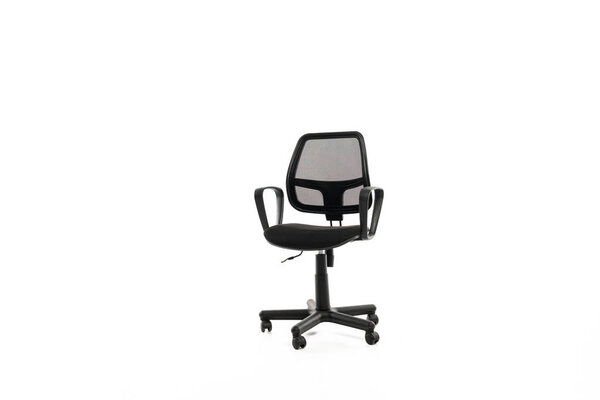 Удобное офисное кресло с копировальным пространством, изолированным на белом
