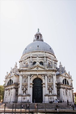 VENICE, ITALY - SEPTEMBER 24, 2019: Santa Maria della Salute church in Venice, Italy  clipart