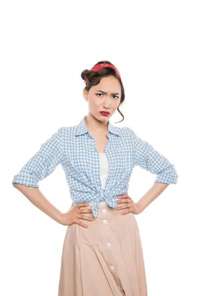 Serious asian woman — Stock Photo