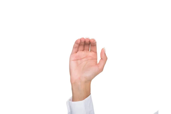 Person gesturing signed language — Stock Photo