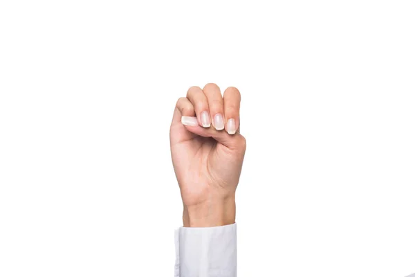 Person gesturing signed language — Stock Photo