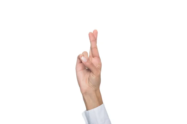 Person gesturing signed language — Stock Photo