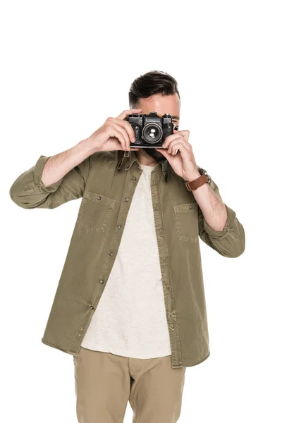 Man taking picture — Stock Photo