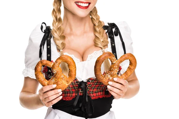 Girl in traditional german costume — Stock Photo