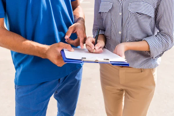 Delivery document — Stock Photo