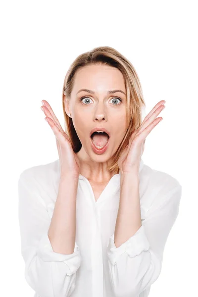 Shocked woman — Stock Photo