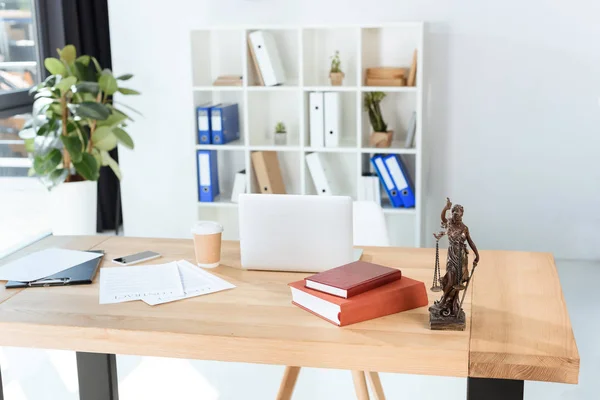 Lawyer workplace — Stock Photo