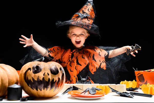 Little evil witch — Stock Photo