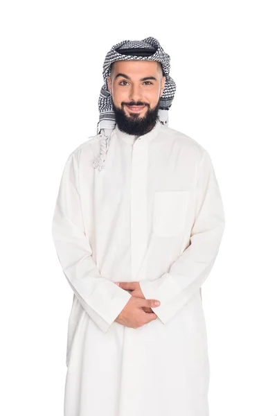 Homme musulman souriant — Photo de stock