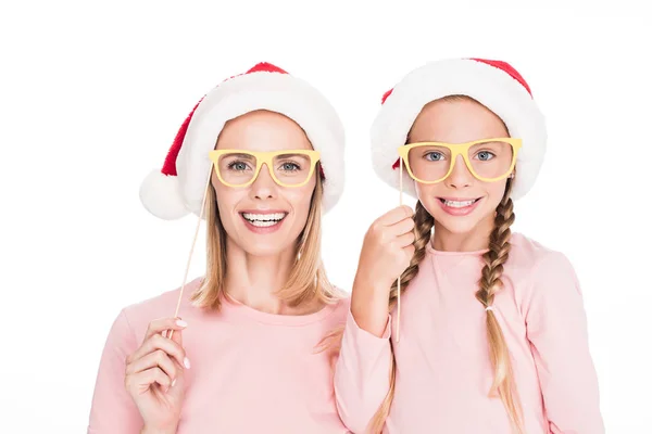 Mother and daughter on christmas — Stock Photo