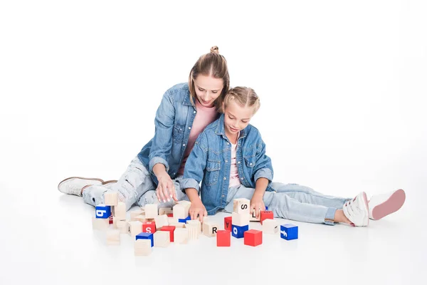 Cubos de aphabet — Fotografia de Stock