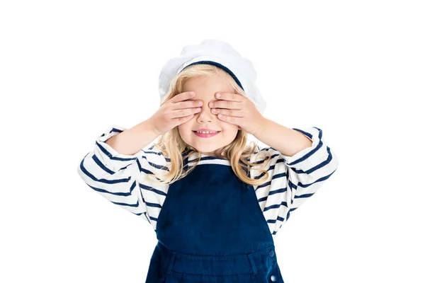 Child in sailor costume — Stock Photo