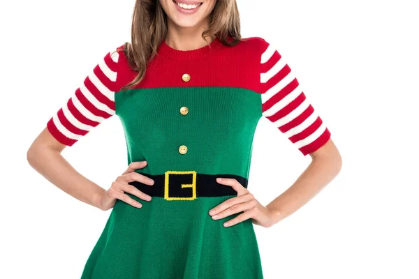Woman in elf costume — Stock Photo