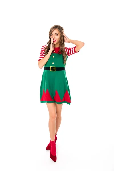 Mujer en traje de elfo - foto de stock