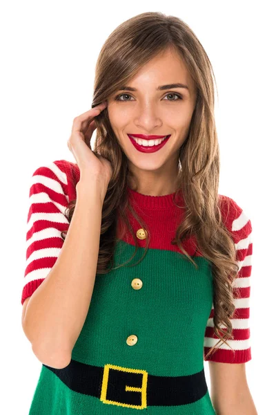 Mujer en traje de elfo - foto de stock