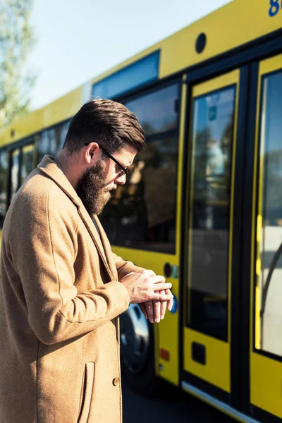 Man checking time — Stock Photo