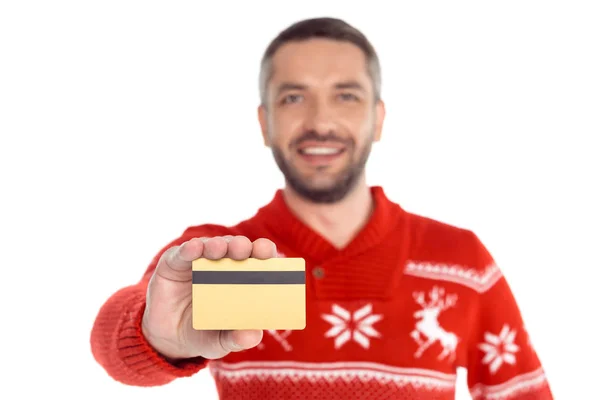 Man with credit card — Stock Photo