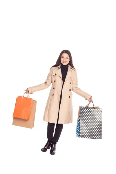Woman with shopping bags — Stock Photo