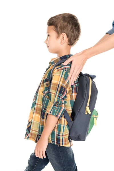 Menino da escola — Fotografia de Stock