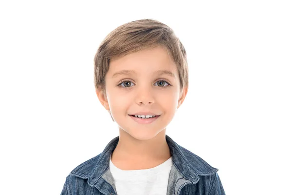 Petit garçon souriant — Photo de stock