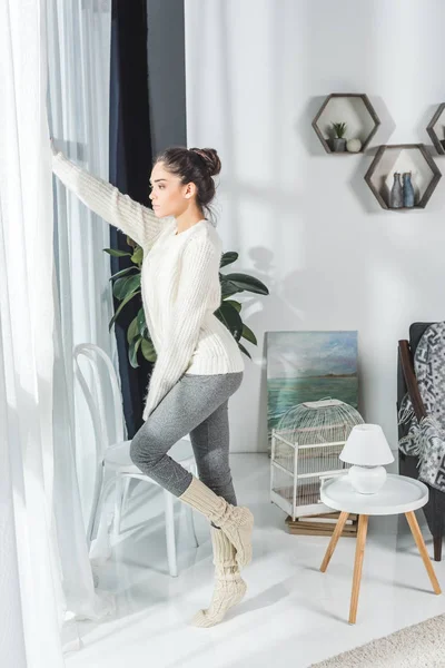 Young woman at home — Stock Photo