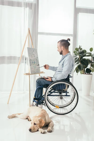 Behinderte Malerei — Stockfoto
