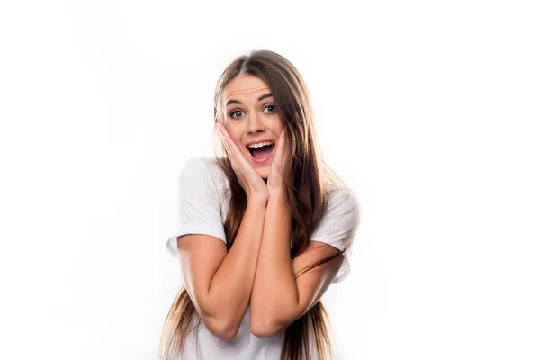 Screaming girl — Stock Photo