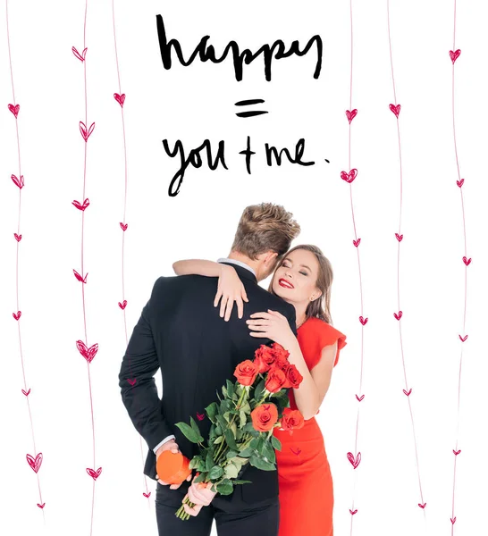 Couple at st valentines day — Stock Photo