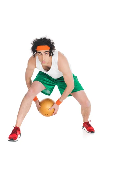 Смешной баскетболист — стоковое фото